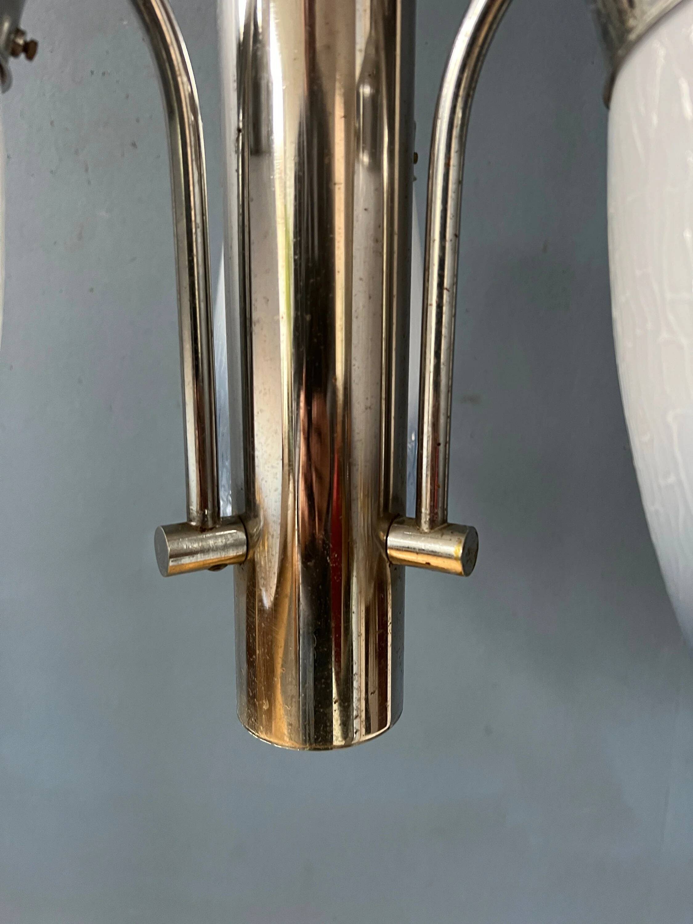 70s Mid Century Murano glass chandelier in Mazzega style.
