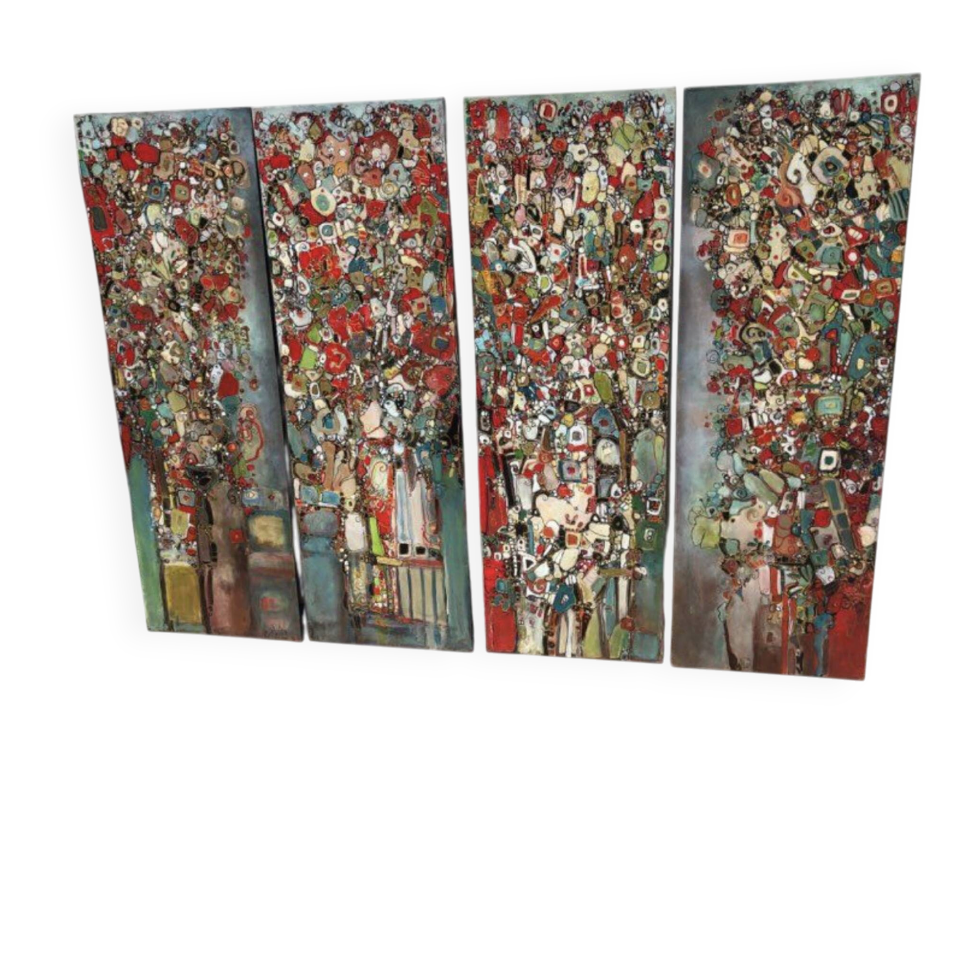 Chantal Bir 2018 - Set of x4 paintings on canvases