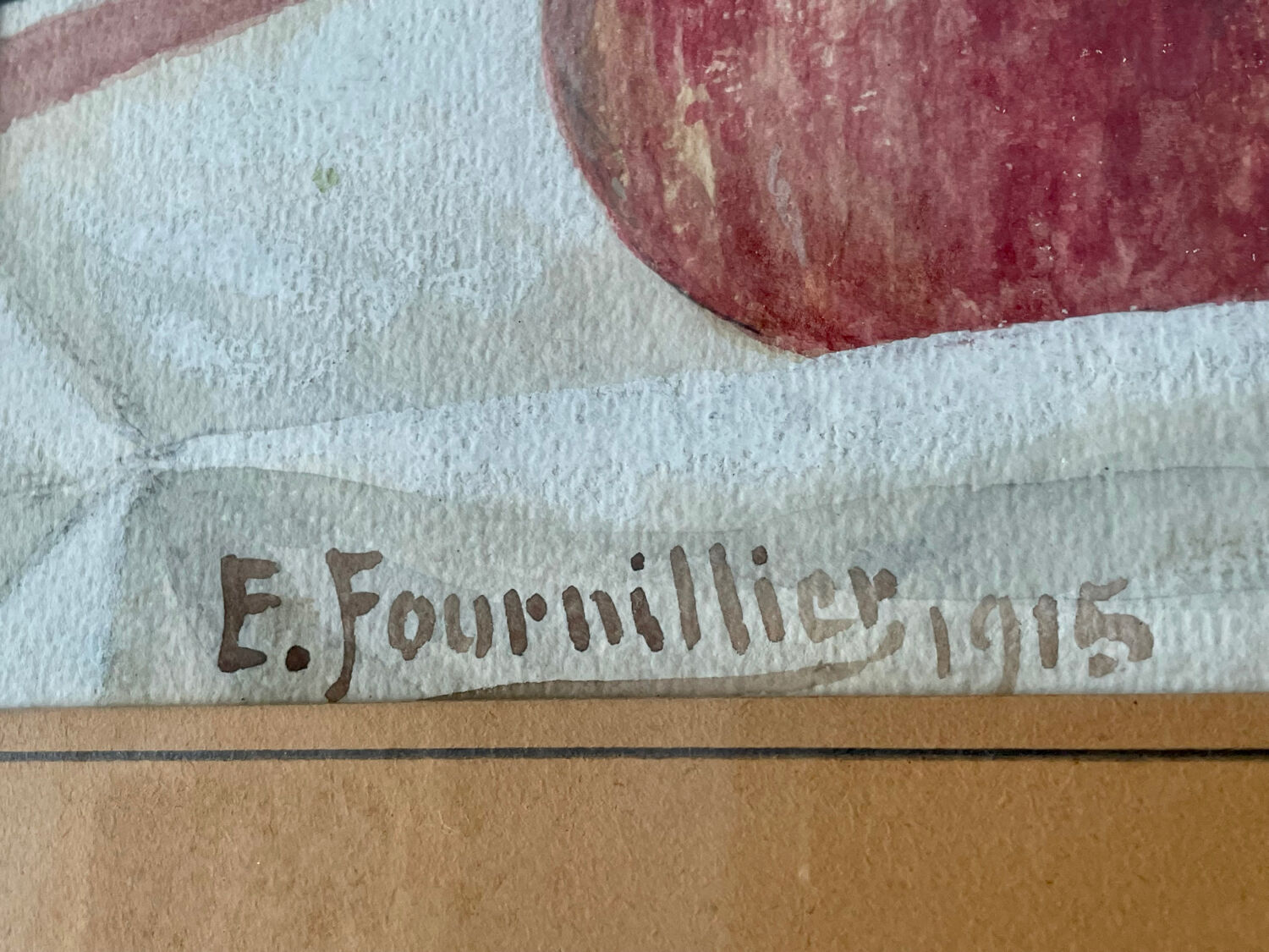 Tableau aquarelle nature morte