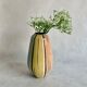 Pottery vase in pastel colors, 1970s