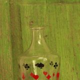 Old card game decanter