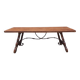 Spanish table with oak lyre legs (19th century)