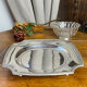 Silver-plated metal plate, Gallia model, Christofle