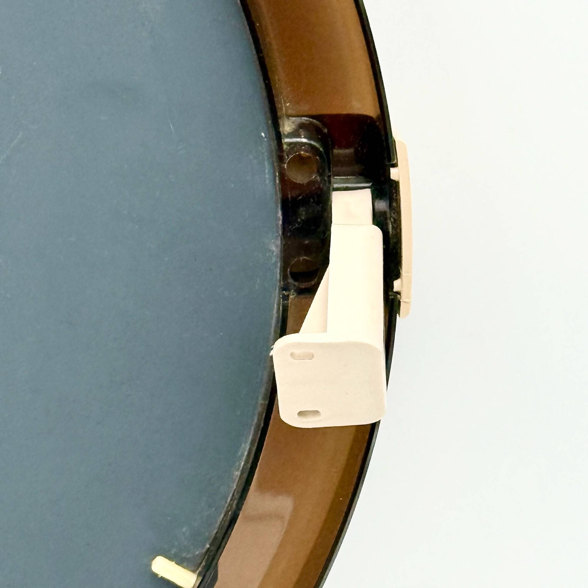 Miroir Space Age avec étagère et tiroirs France années 70