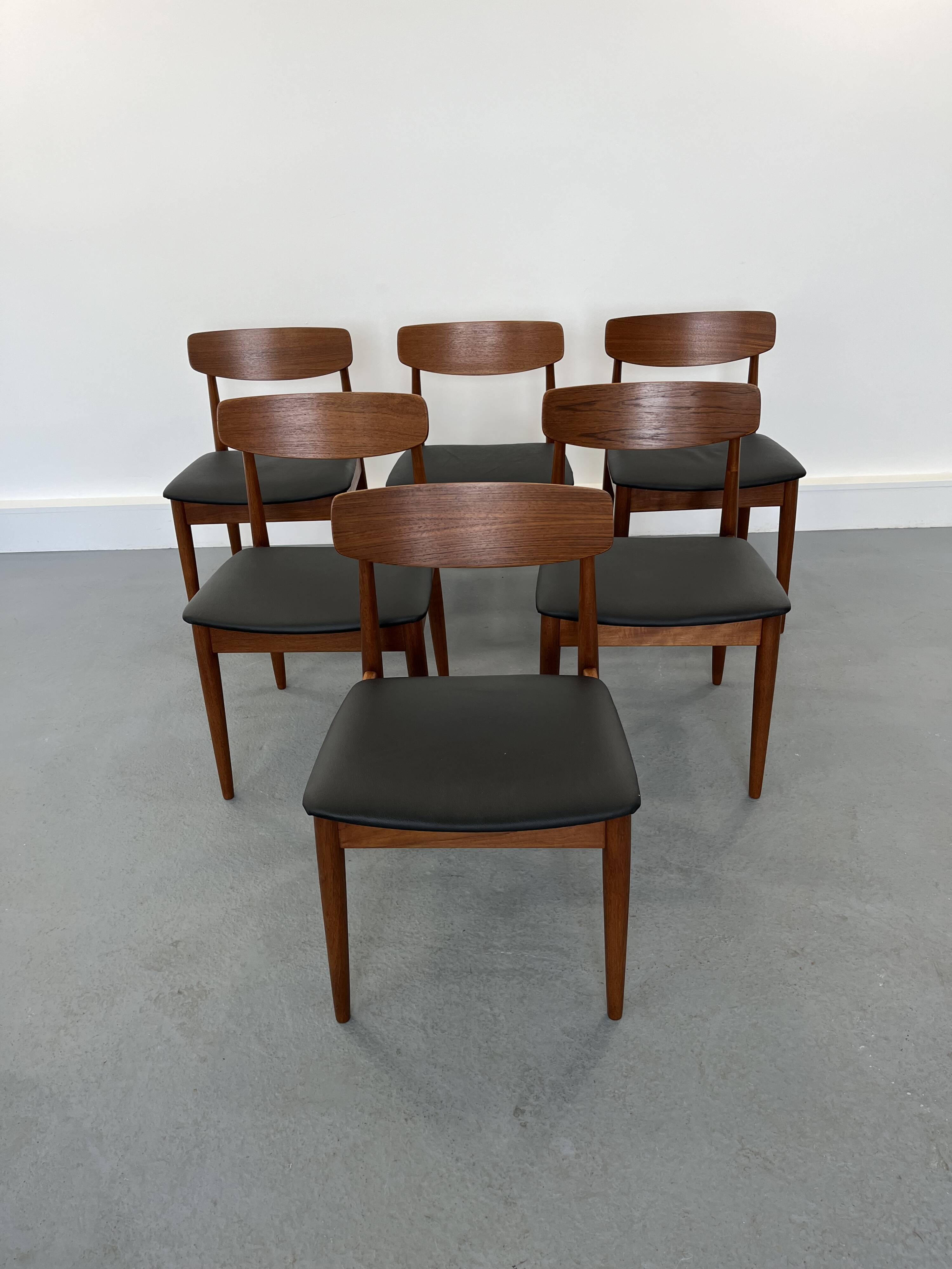 Vintage Teak Dining Chairs from Casala, 1960s, Set of 6