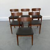 Vintage Teak Dining Chairs from Casala, 1960s, Set of 6