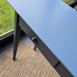 Blue painted side table