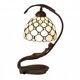 Tiffany table lamp 28x20x41 cm beige glass Tiffany desk lamp
