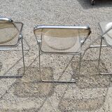 Set of 3 plia chairs by Giancarlo Piretti from the 70s
