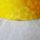 Pair of vintage yellow orange lampshade for suspension 1970