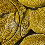 Vintage bouillabaisse service in faience, 13 pieces, 1970s.