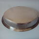 FD monogram silver metal bread basket