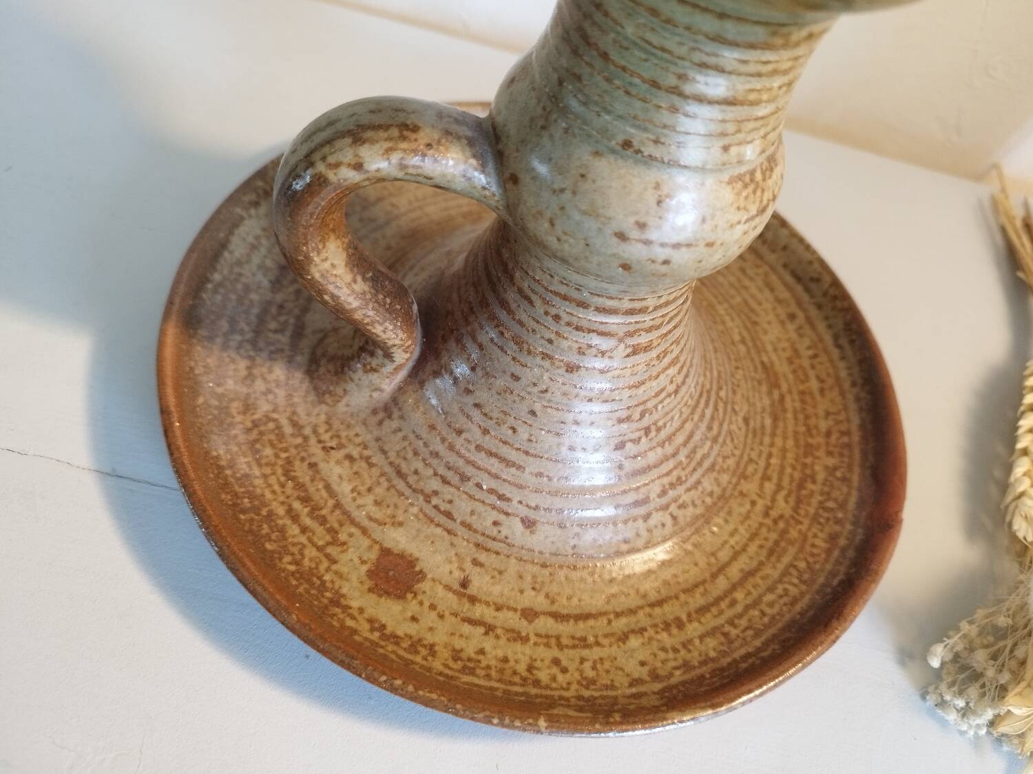 Kéraluc stoneware candlestick