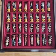 Franklin Mint Raj Collectible Chess Sets, 1970s.