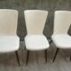 Lot de 6 chaises vintages pieds compas