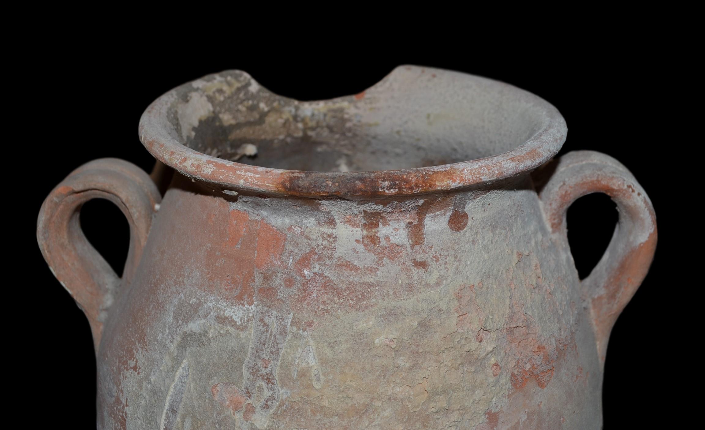 Terracotta salt pot