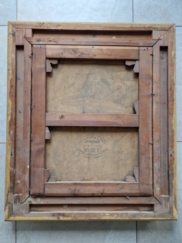 Eugène Girardet (1853-1907) - Oil on canvas - Portrait of Vidal - 19th century