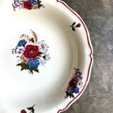 Sarreguemines hollow round earthenware dish, "Agreste" service