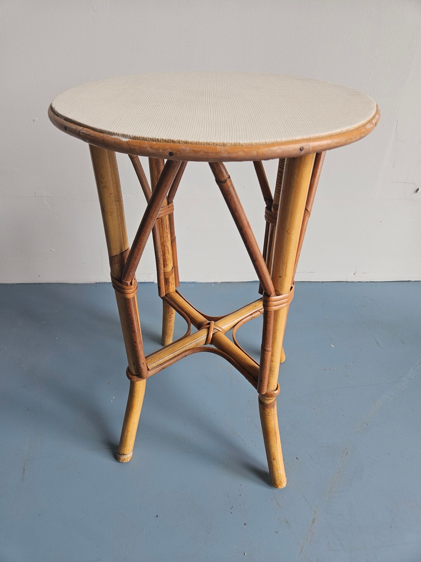 1970s rattan stool