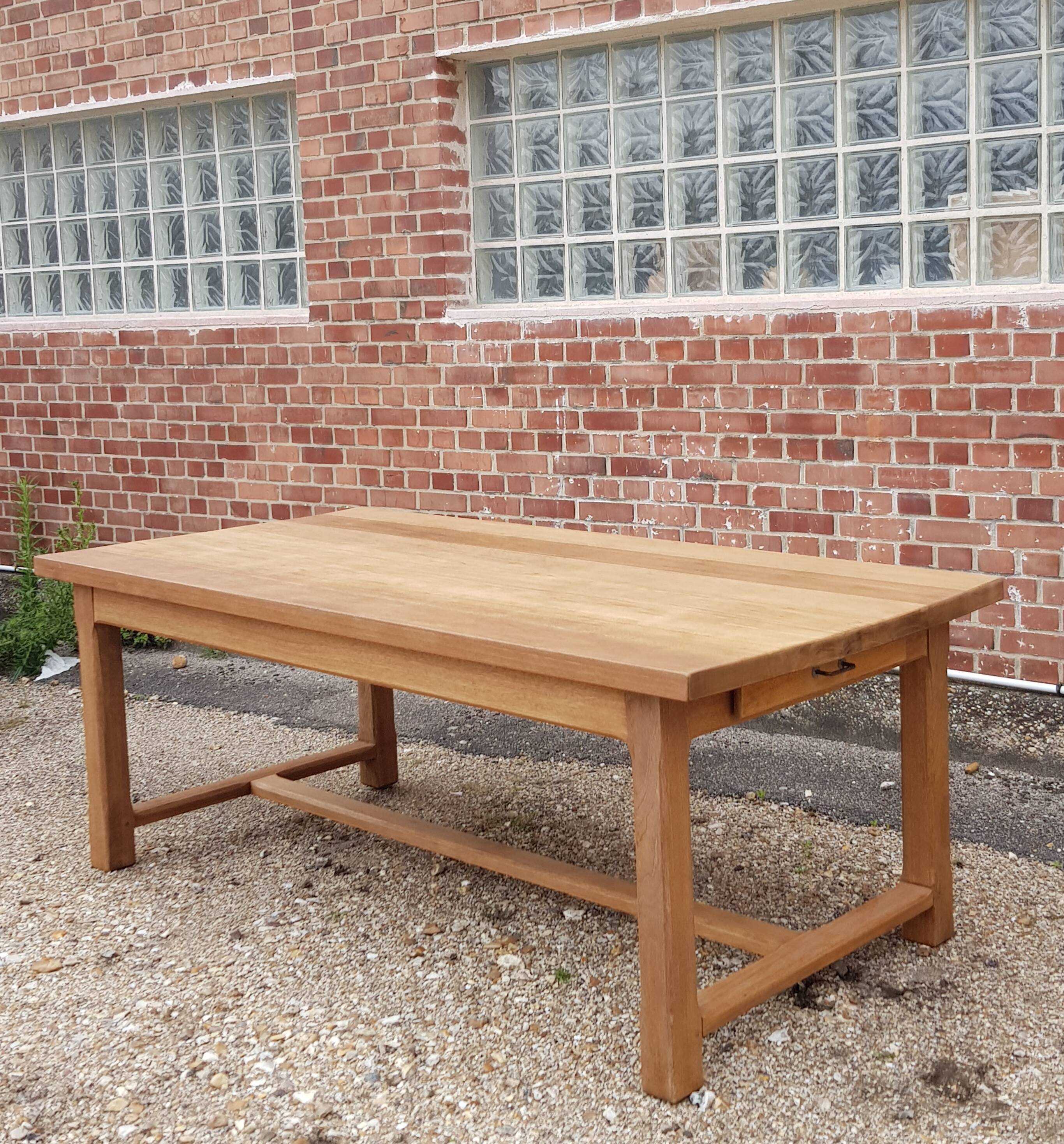 Oak farm table 2m