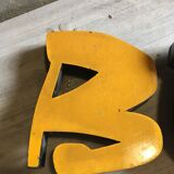 Beautiful letters in yellow from butchery