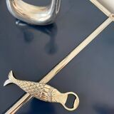 Vintage metal tuna bottle opener