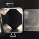 Victorian sardine box silver metal flat butter and glass insert Walker and Hall