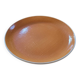 Textured dish, Salins Deauville Coral. 1960s
