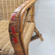 Old armchair child osier rattan 60s vintage decoration collection