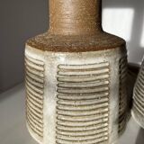 Pair table lamps, Le Klint for Palshus, Denmark, chamotte 1960s, set of 2