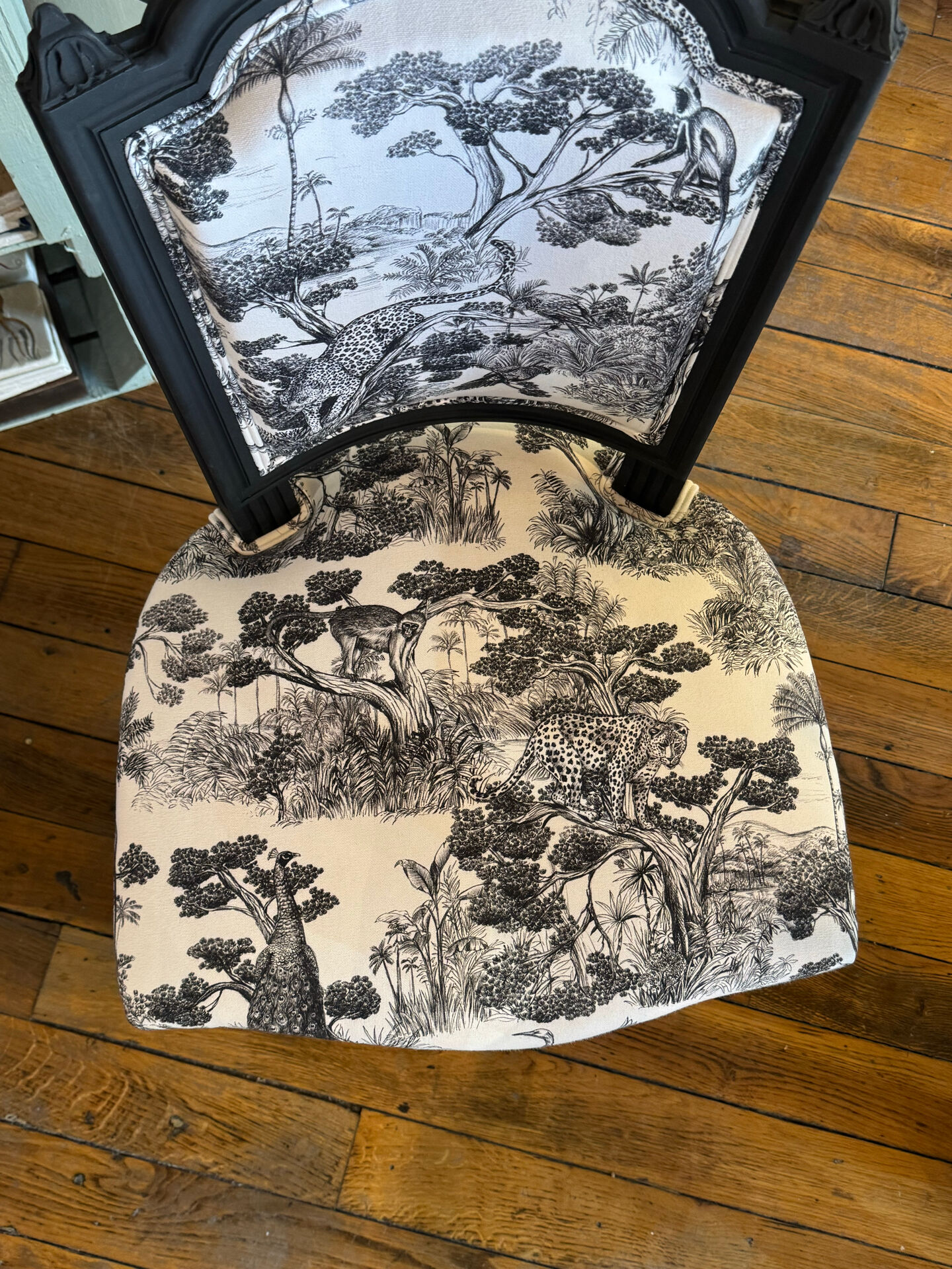 Corner chair Louis XVI - traditional upholstery