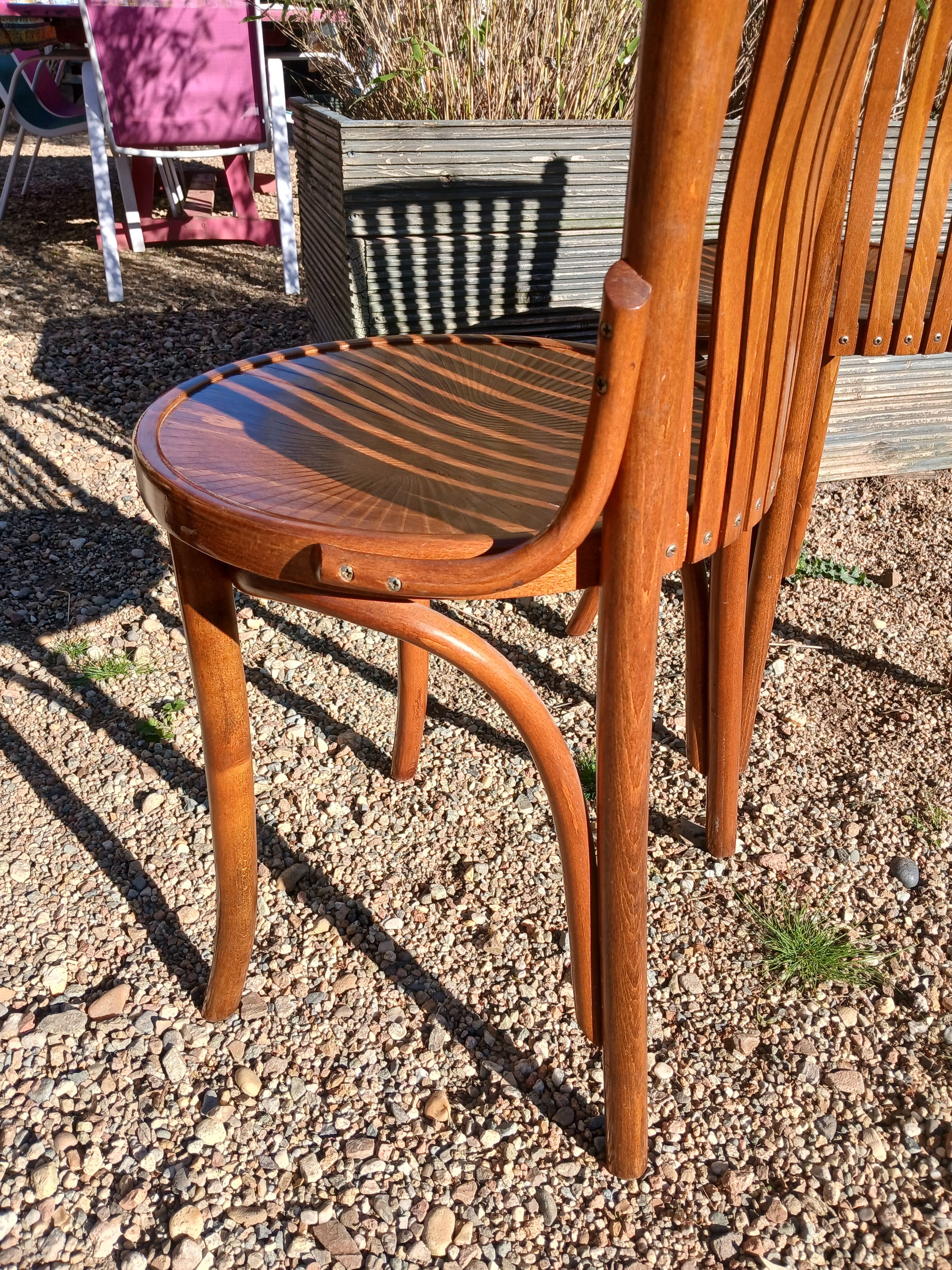 2 Thonet style bistro chairs
