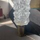 Wall lamp in glass and brass 60s