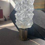 Wall lamp in glass and brass 60s