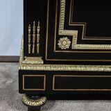 Meuble d’appui en poirier noirci, époque Napoléon III, milieu XIXème