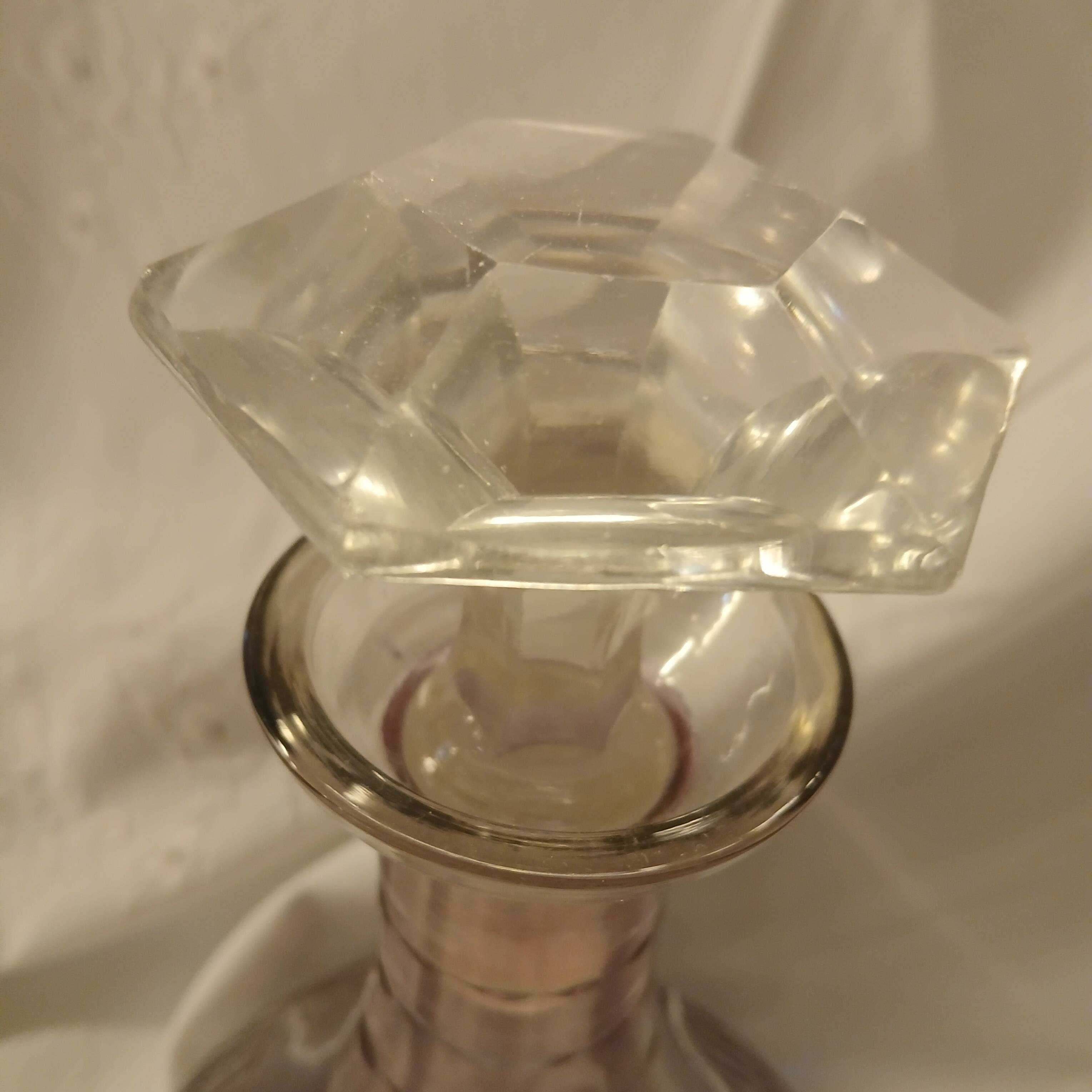 Cut glass carafe