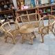 Salon de jardin en rotin bambou vintage