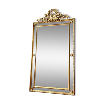 Antique mirror with shutters, 19th century.