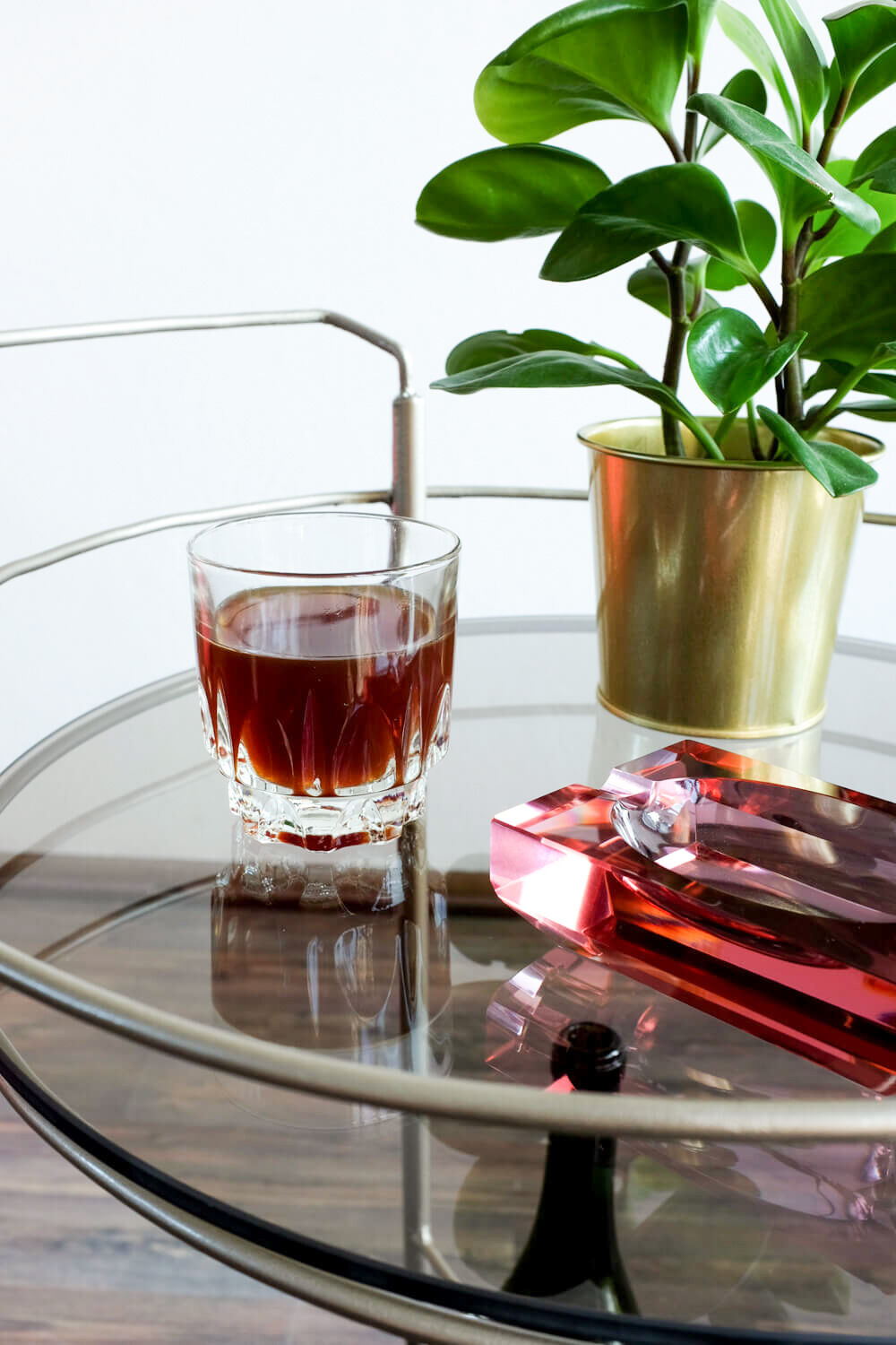 Vintage Czechoslovakian serving bar cart, 1970s