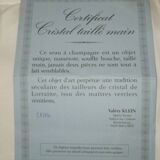 Valery Klein champagne bucket, numbered Baccarat crystal, brand new with certificate.