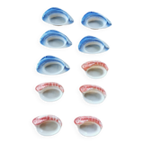 Set of 10 barbotine ramekins