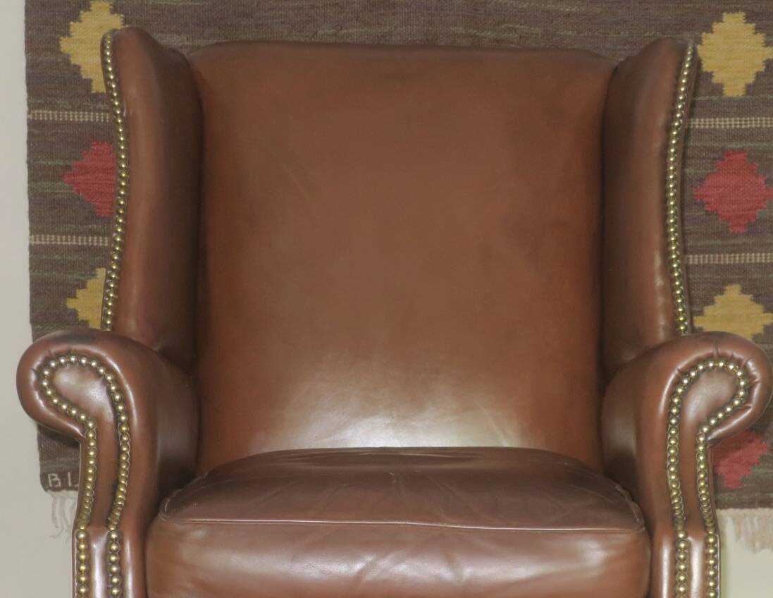 Mid century leather club chair, 1970s