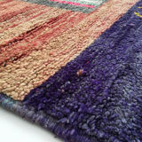 Tapis berbère marocain Boujaad coloré à motifs multicolores 244x161cm