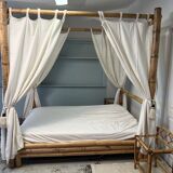 Tabby bamboo canopy bed