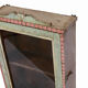 Polychrome vintage mural showcase old teck patina and piece of origin india