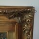 Miroir rectangulaire en bois doré 140 x 80 cm