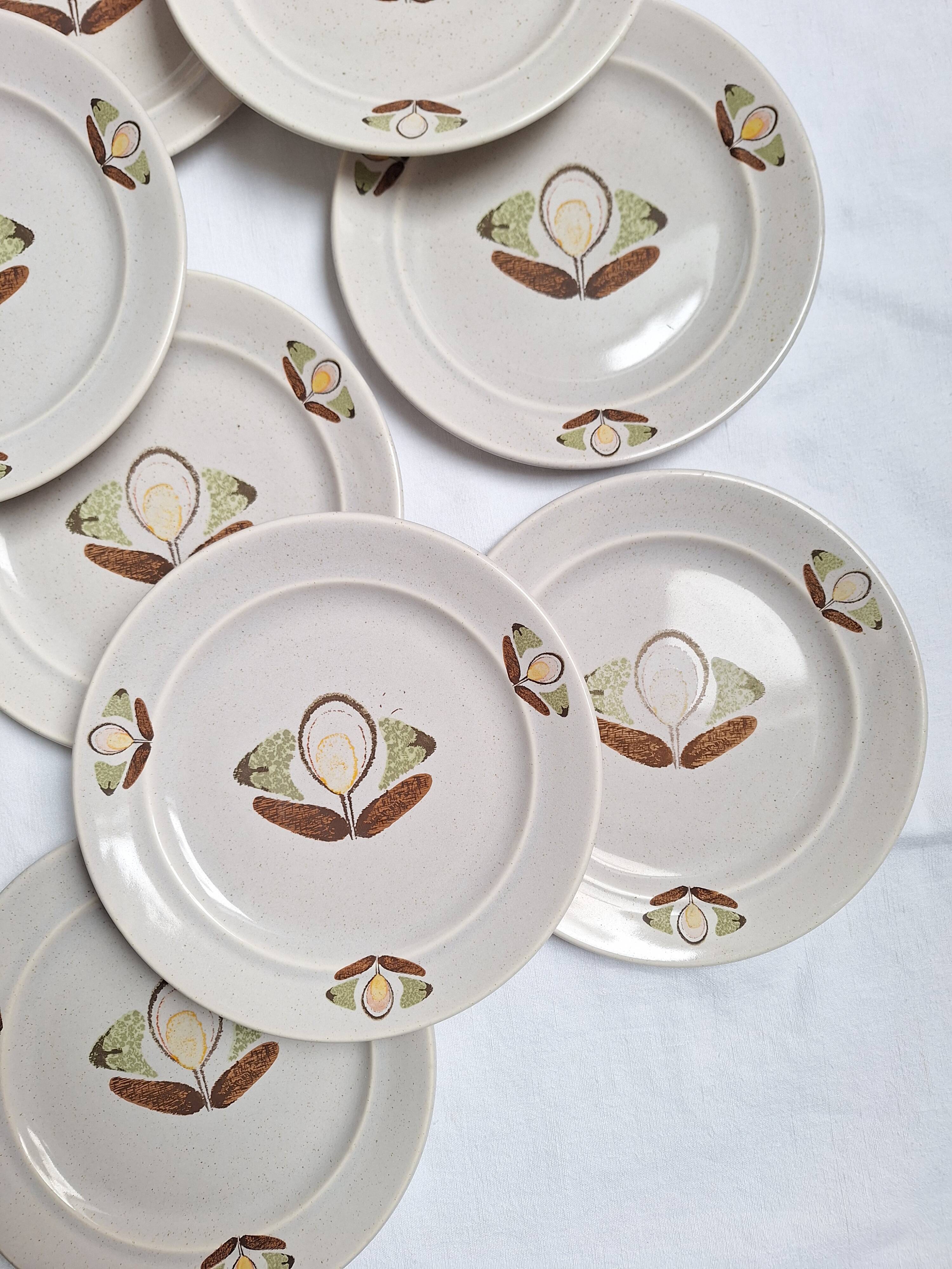 St Amand dessert plates 1970