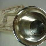Silver metal timpani in its original case
