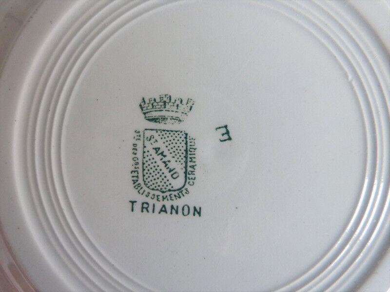 6 Trianon St Amand hollow plates