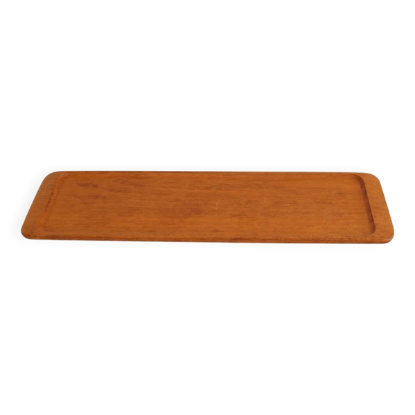 Plateau vintage scandinave en teck 1960